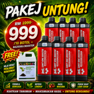 10 Botol Sawit King Booster free Bazooka